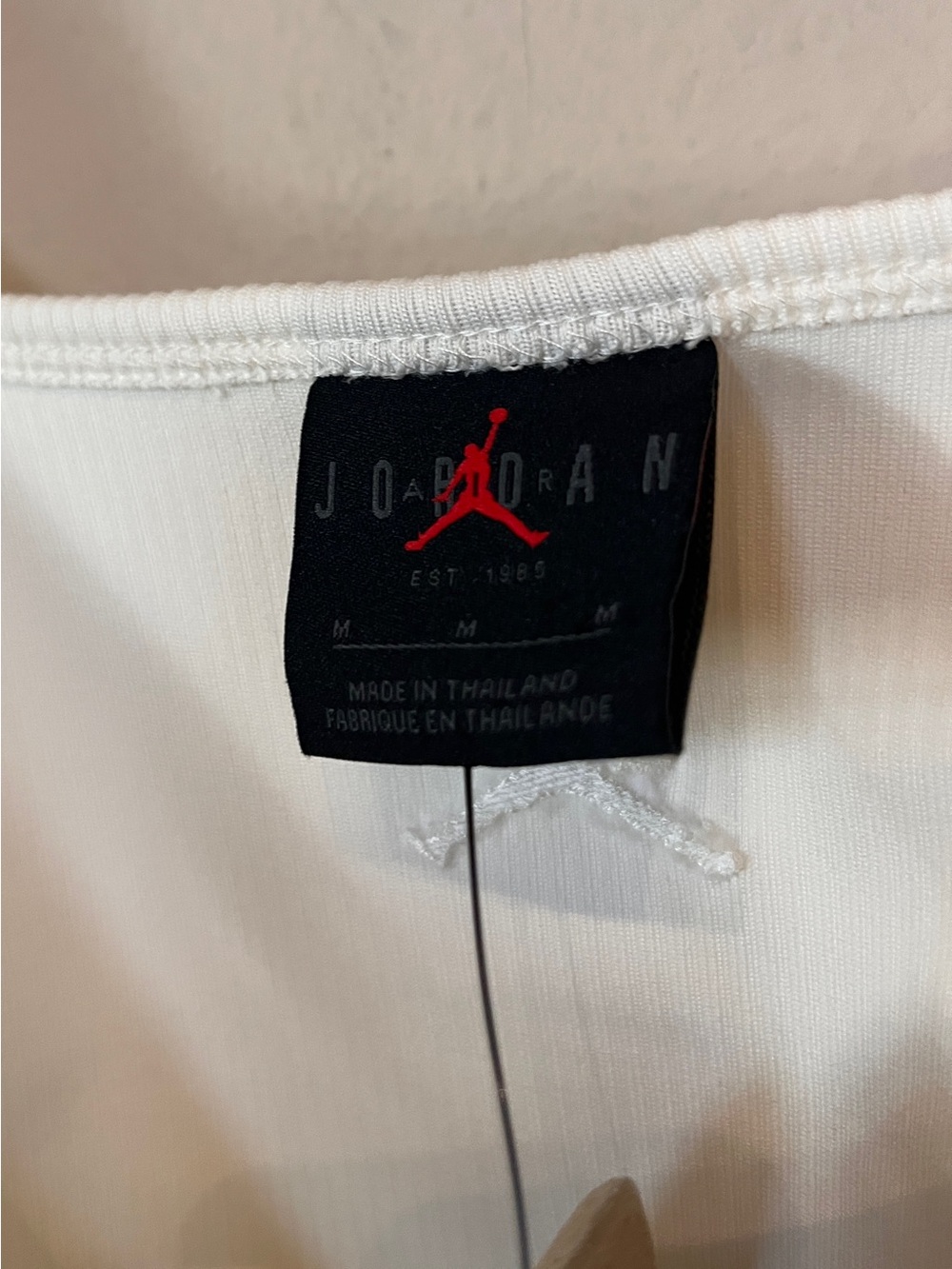 Jordan Ivory Ribbed Rounded Square Neck Cropped Tank Top NWT $62 - Picture 5 of 8